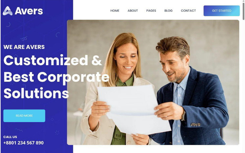 Avers - Premium Corporate & Business Agency Website